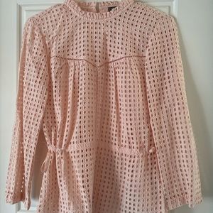 Blush top with lining
